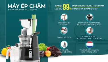 MÁY ÉP CHẬM PRINCESS EASY FILL 202045