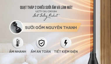 QUẠT THÁP SƯỞI ẨM VÀ LÀM MÁT U ULTTY CR018H