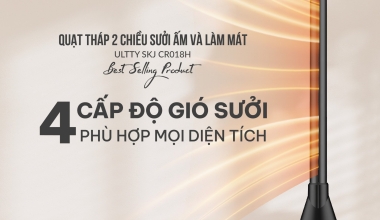 QUẠT THÁP SƯỞI U ULTTY CR018H - LỰA CHỌN THÔNG MINH CHO MÙA ĐÔNG