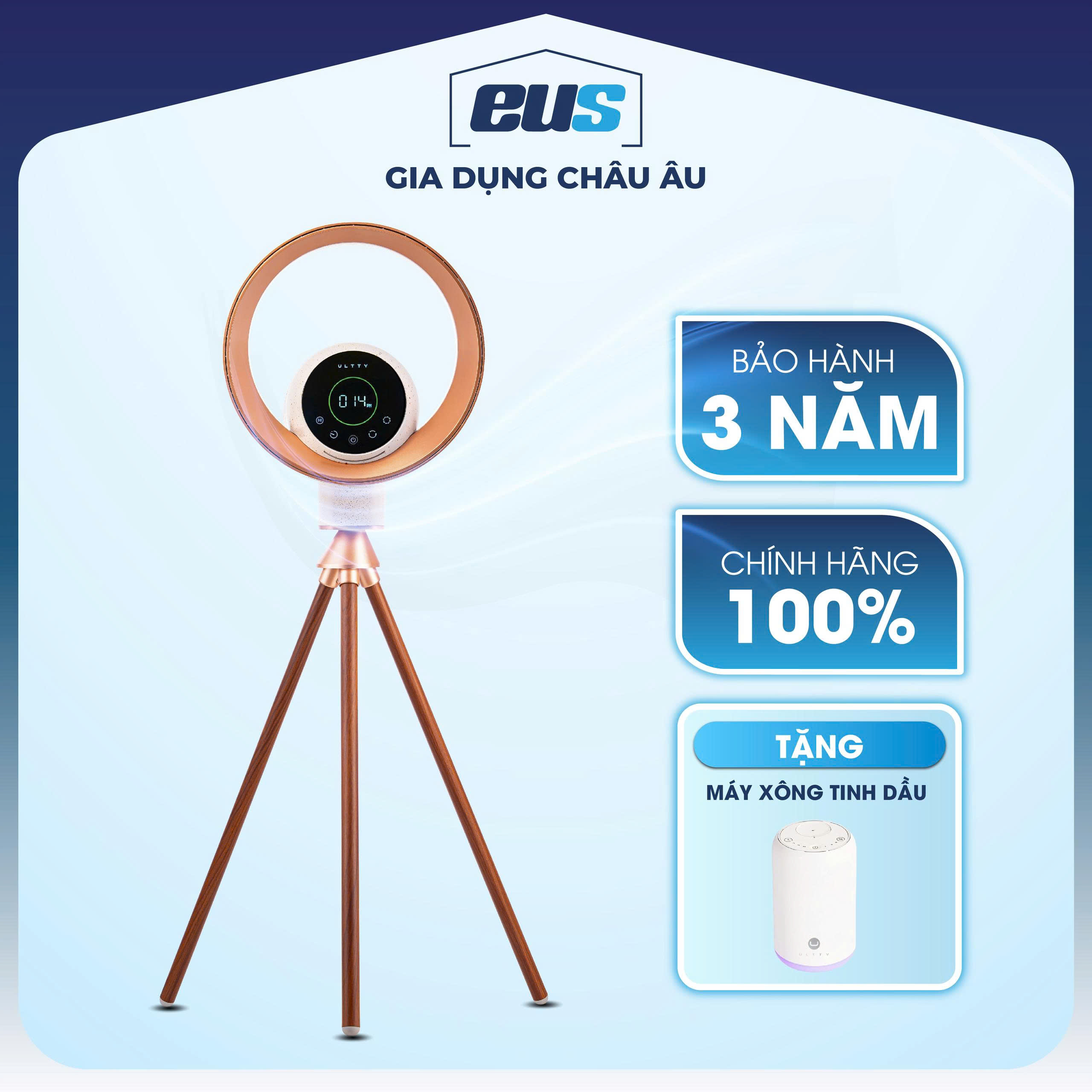 Quạt lọc không khí và khử khuẩn U ULTTY BB Róse Champagne