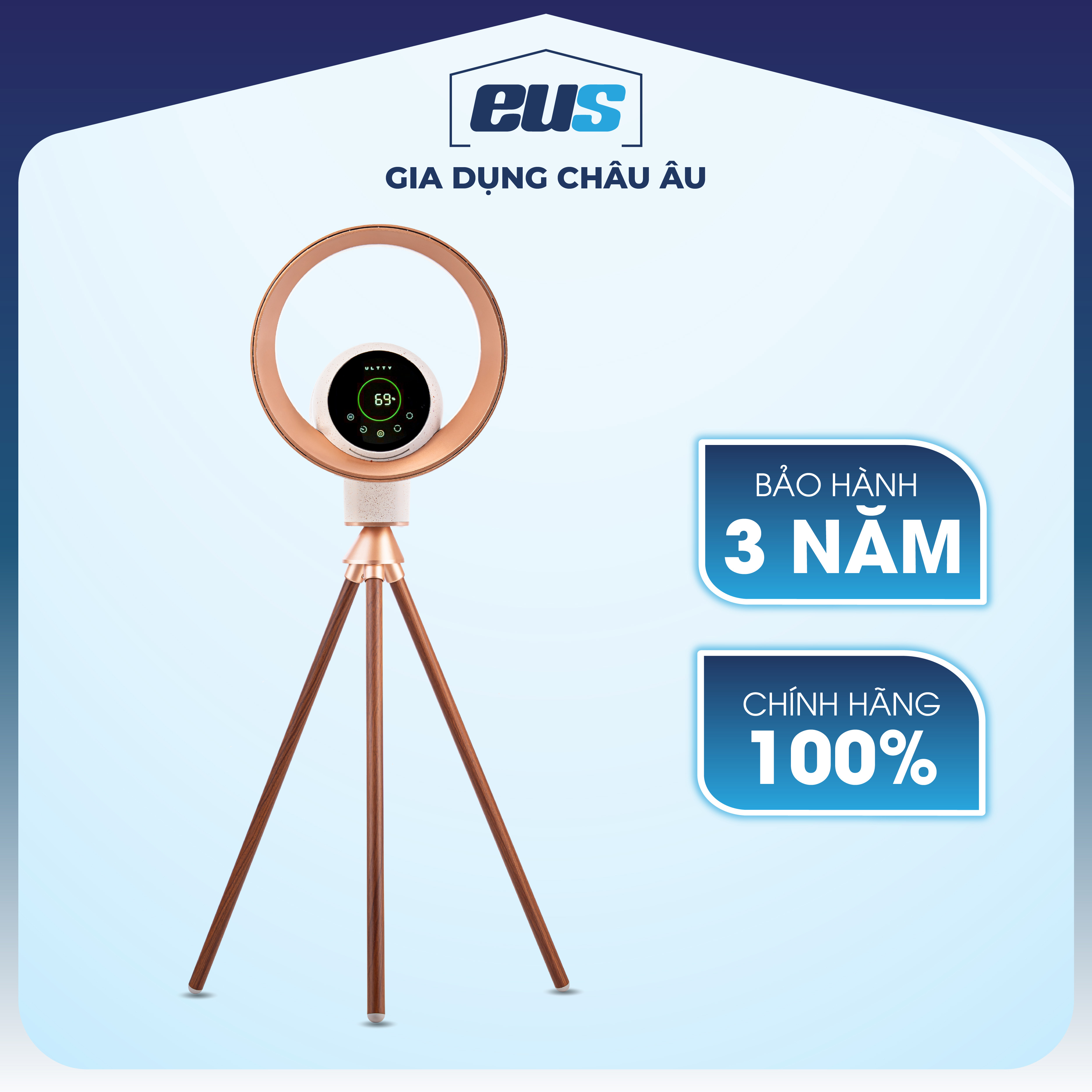 Quạt lọc không khí và khử khuẩn U ULTTY BB Róse Champagne
