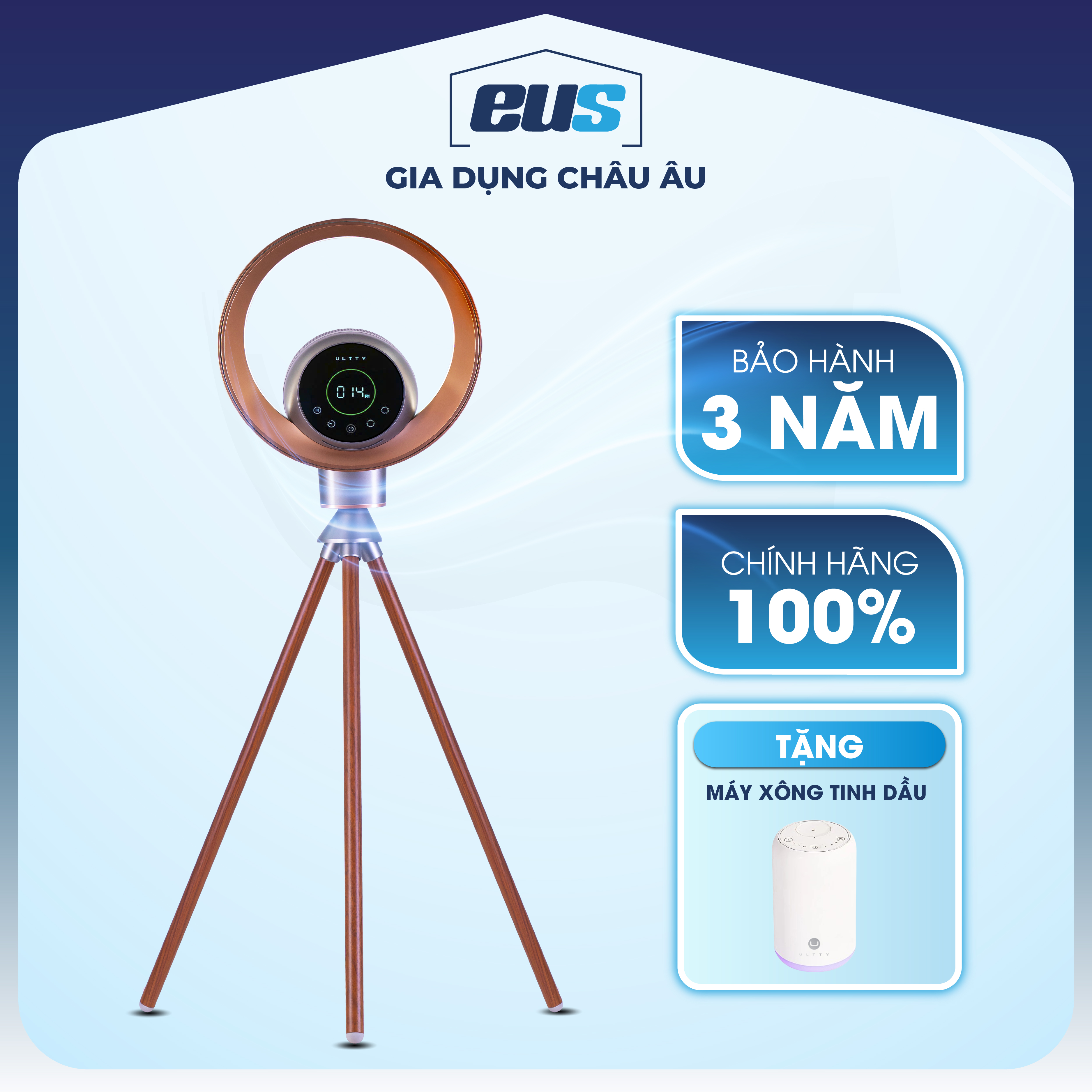 Quạt lọc không khí và khử khuẩn U ULTTY BB Màu Grey