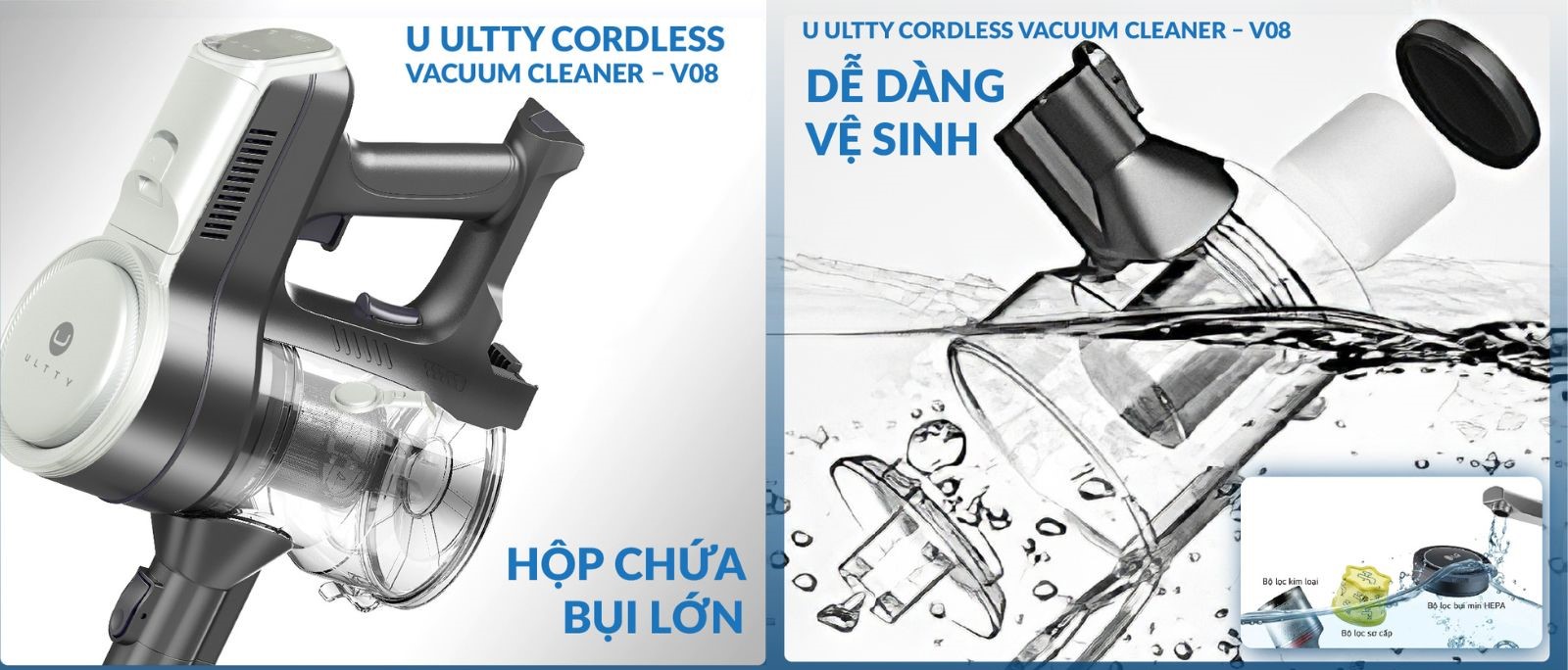 Máy hút bụi gia đình hộp bụi lớn