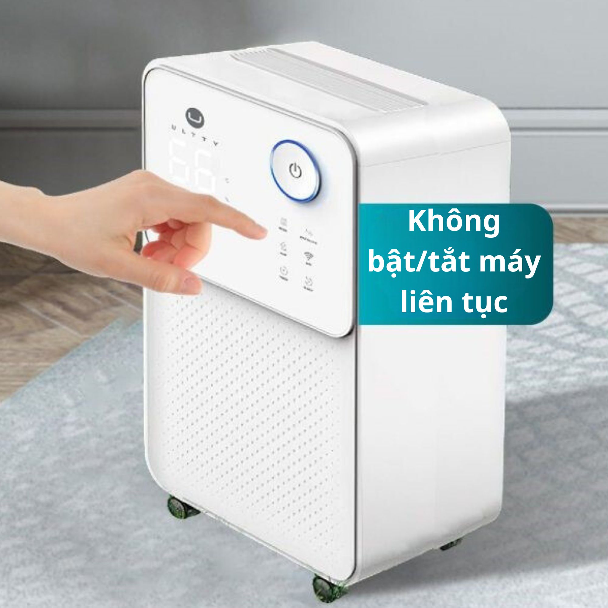 không bật tắt máy hút ẩm liên tục