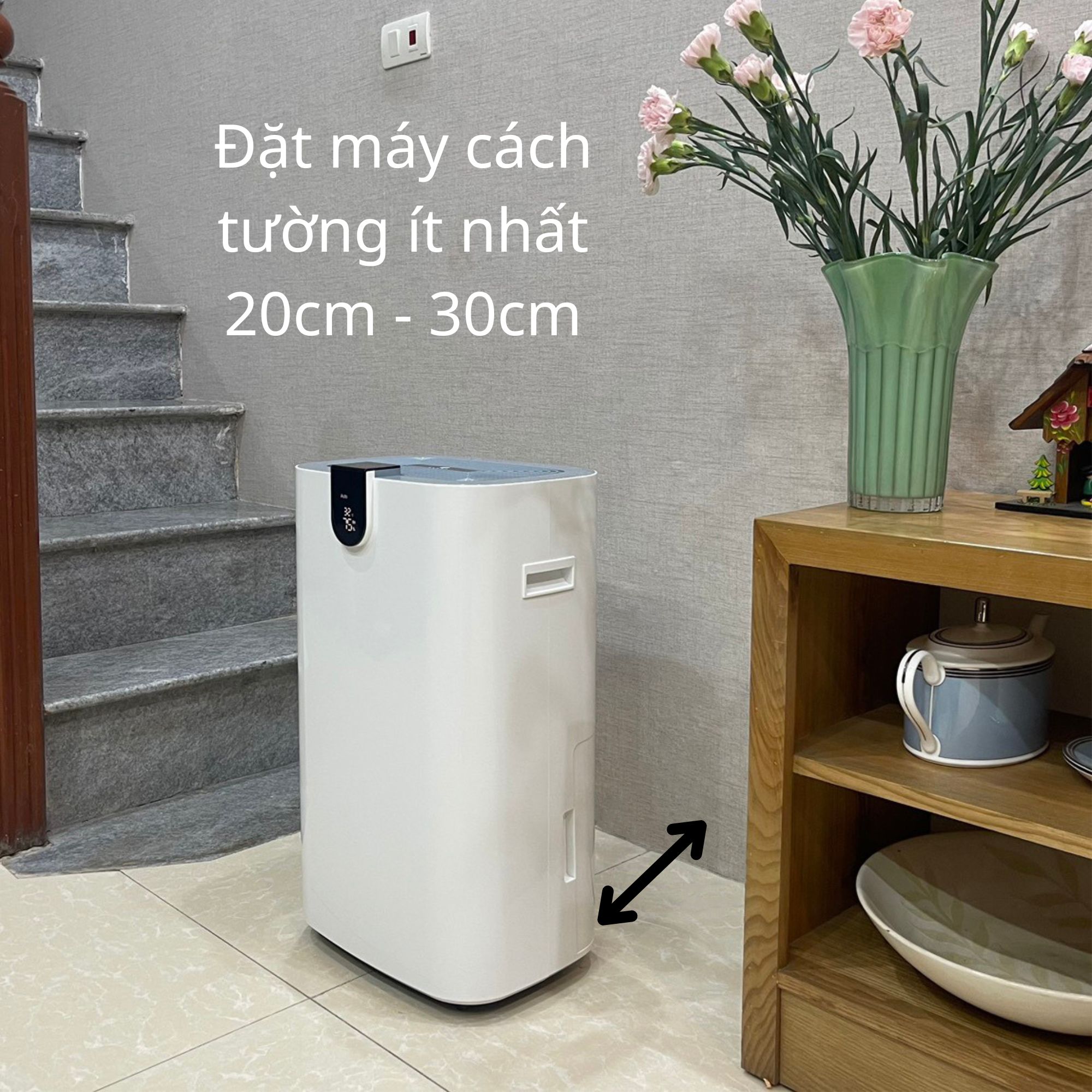 đặt máy hút ẩm đúng chỗ
