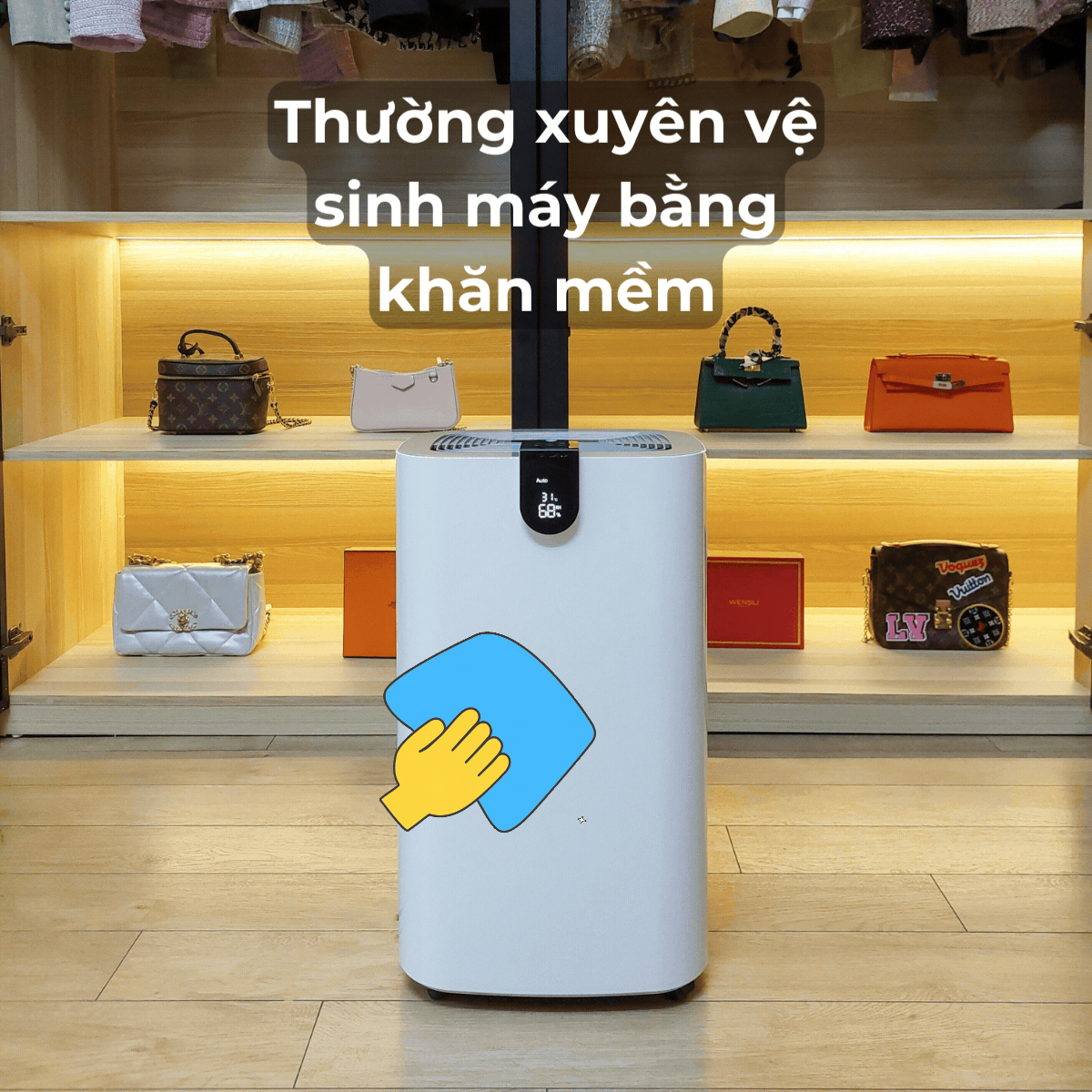 thường xuyên vệ sinh máy hút ẩm
