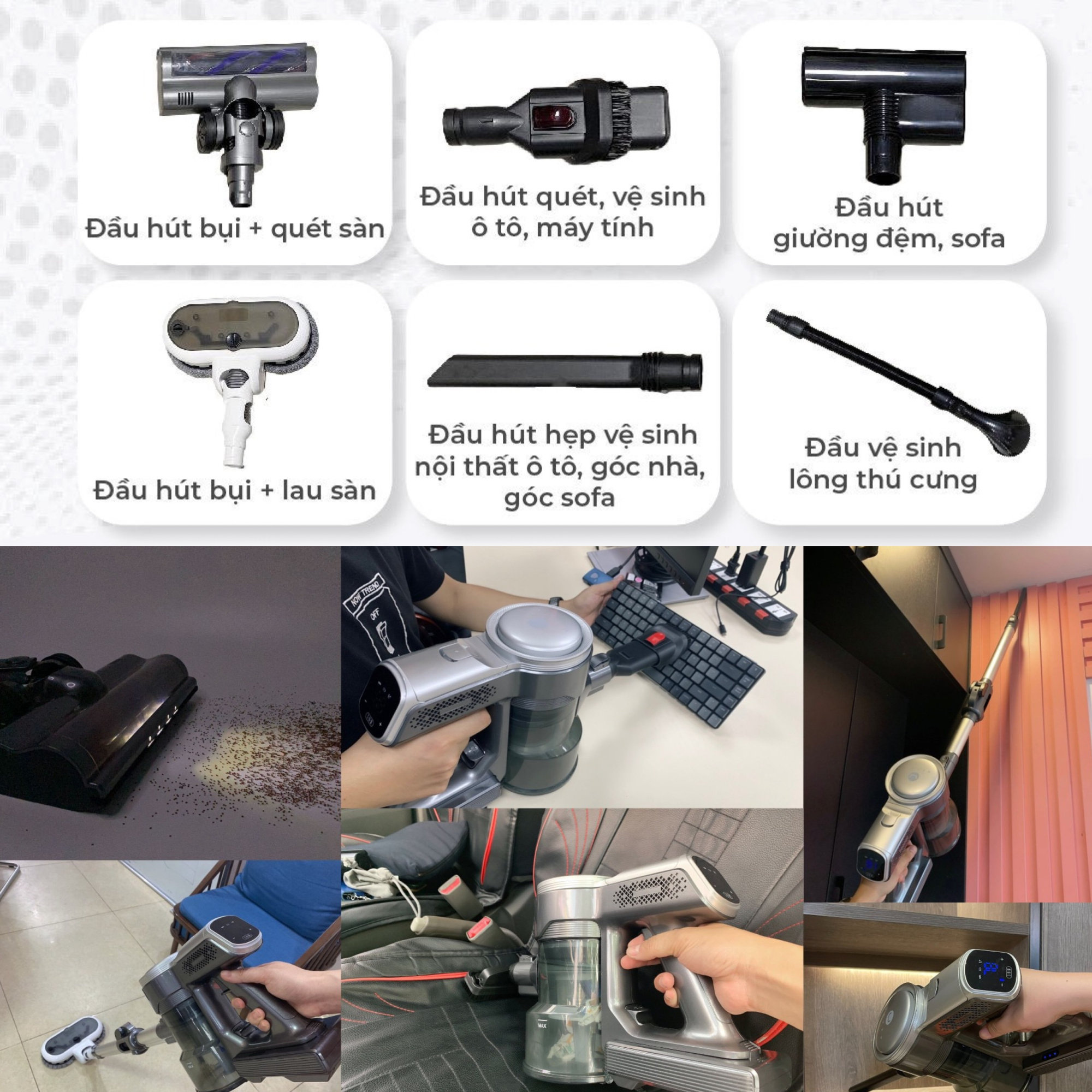 máy hút bụi cầm tay sạc pin